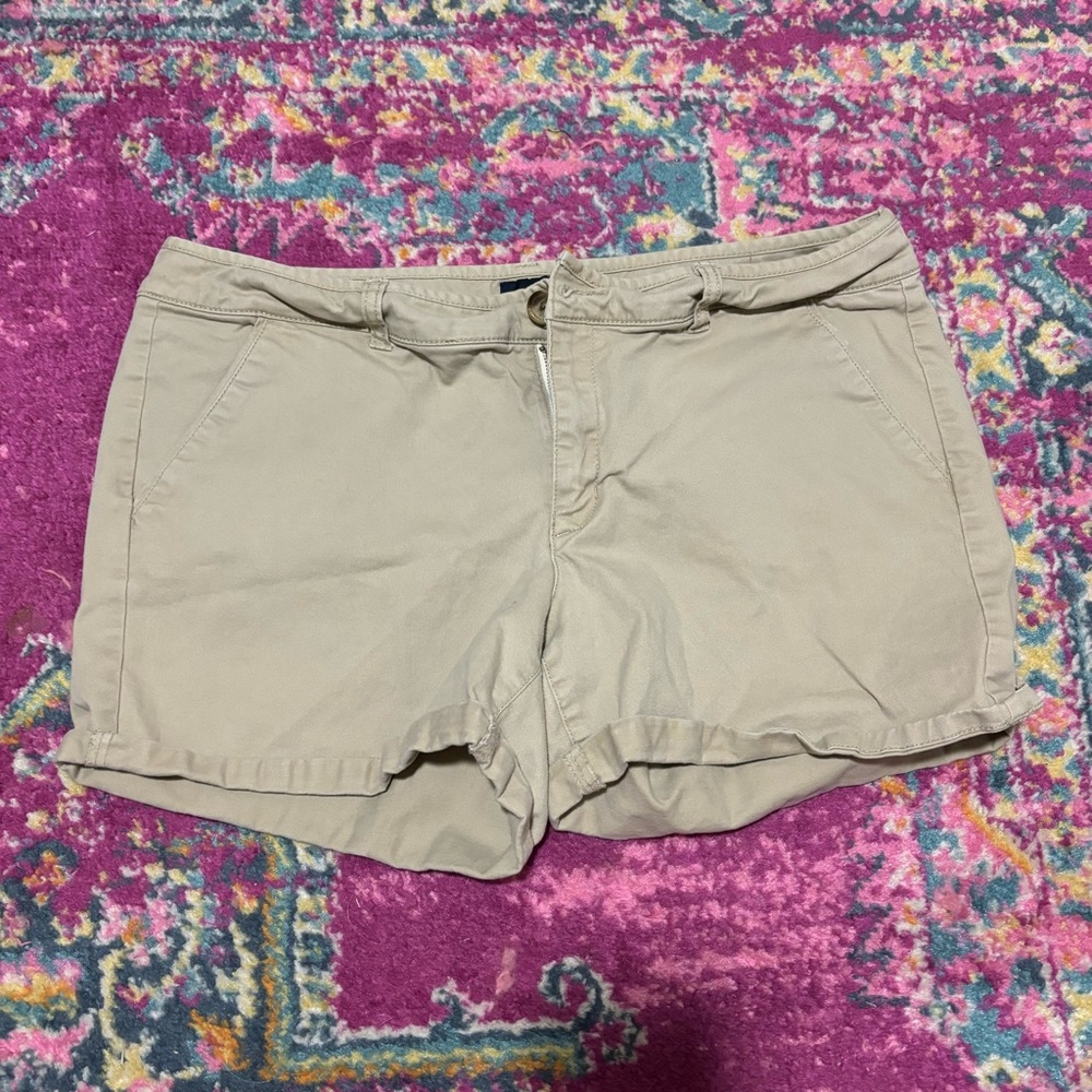 American Eagle Outfitters Tan Casual Bermuda Shorts